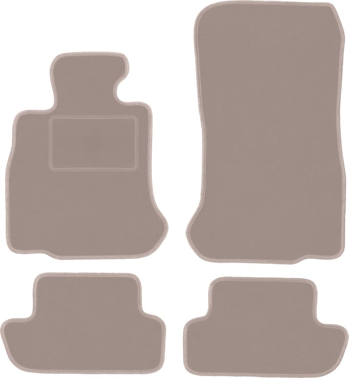 Beige veloursmatten voor: BMW 6 F12 Cabrio (2011-2018)
