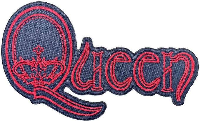 Queen - Q Crown Patch - Blauw/Rood