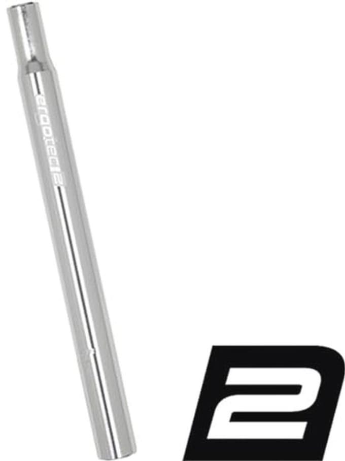 Zadelpen 26,8 x 300 mm CNC Aluminium Zilver
