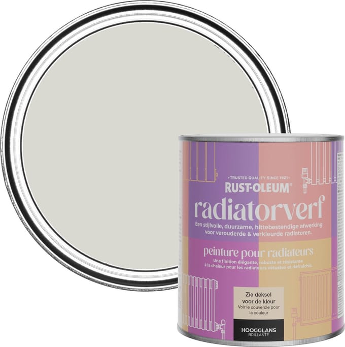Rust-Oleum Grijs Radiatorverf Hoogglans - Mokka 750ml