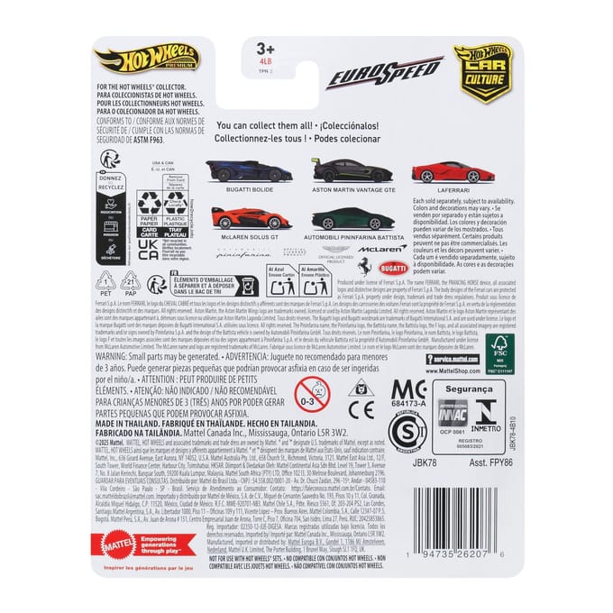Hot Wheels Premium Car Eurospeed McLaren Solus GT