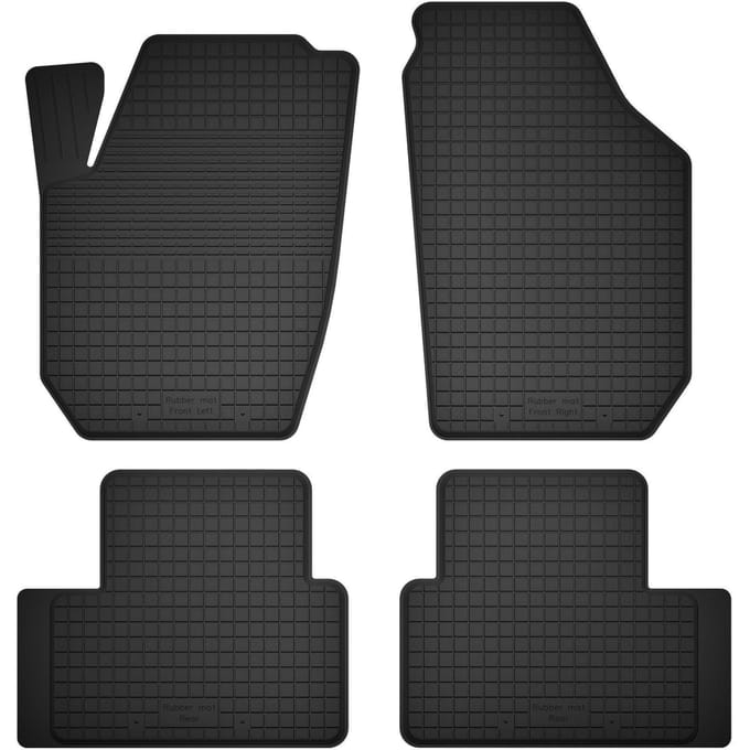 Wielganizator BasicProtect - Rubberen Automatten - 1,5 cm Rand - 4 Stuks - Geschikt voor Volvo S60 I Liftback (2000-2009)