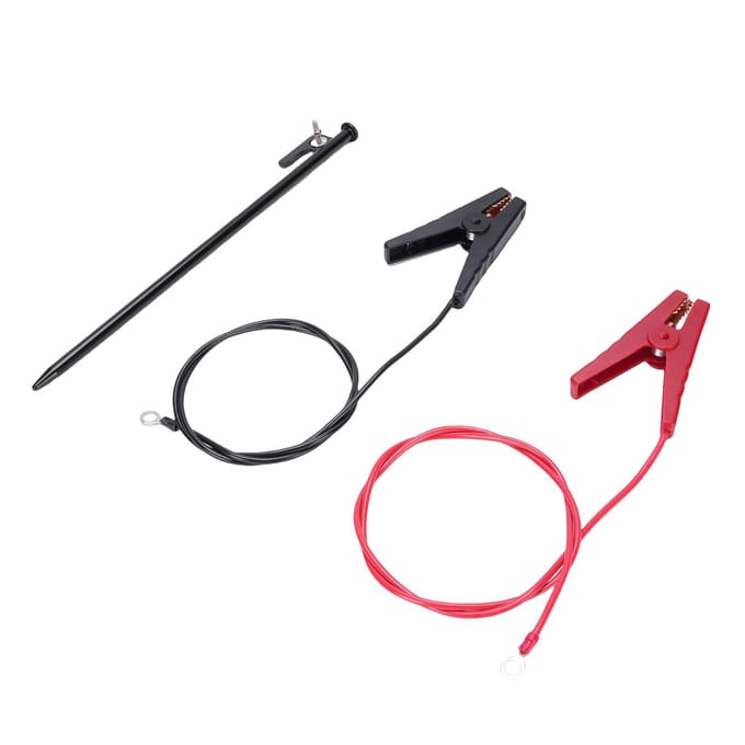 Aardingsstang voor schrikdraad Schrikdraadconnector met klem voor generator Schrikdraad gray