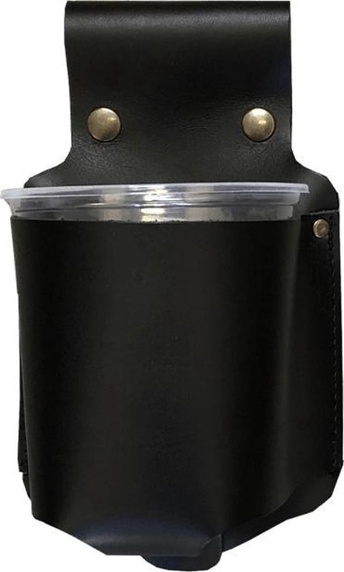 Xapron leren water holder - kleur Black (zwart)