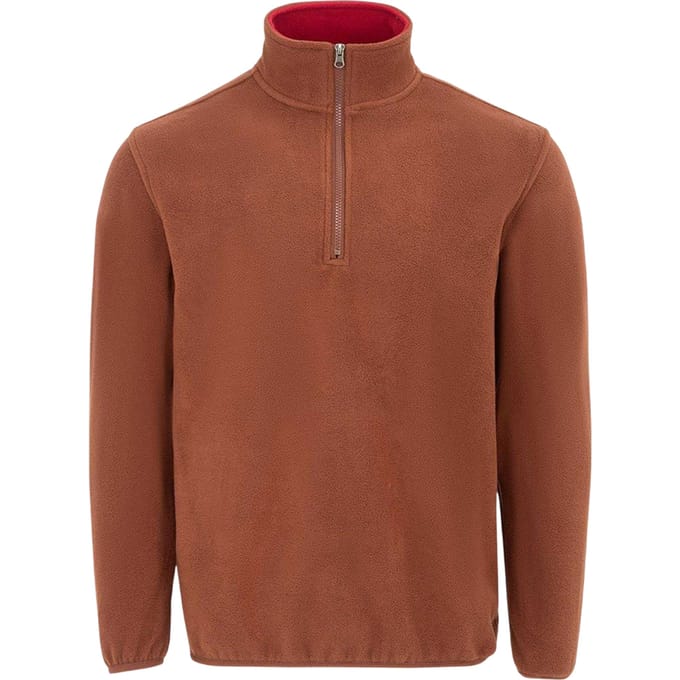 Donnay Heren Quarter Zip Fleecejack (Bruin)