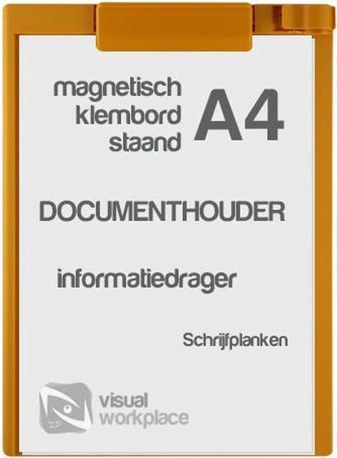 Klembord magnetisch A4 (staand) - Geel