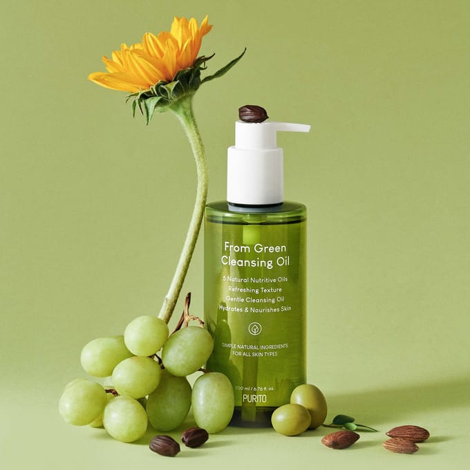 Purito SEOUL From Green Cleansing Oil + Deep Foaming Cleanser 200 ml + 150 ml