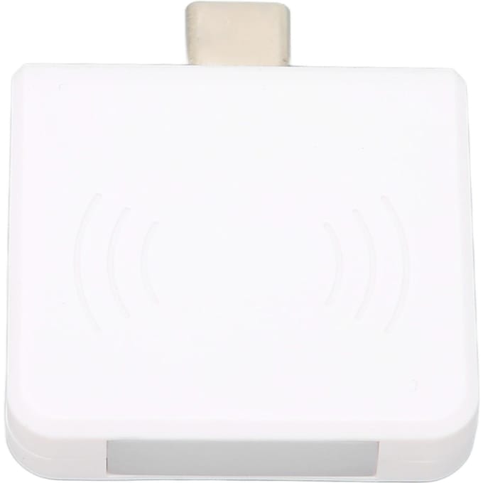 R65 voor RFID Smartcardlezer Type C Telefoon OTG Kaartlezer 125Khz13.56Mhz IDIC Lezer white