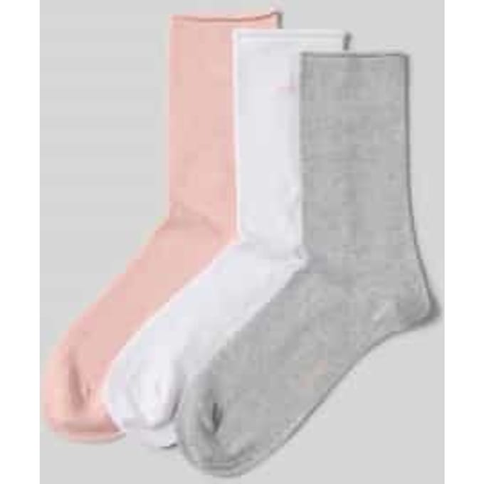 Calvin Klein Damessokken Classic Rolltop 3-Pack Pink