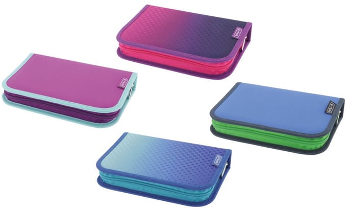 Herlitz leerlingenetui, 25-delig, assorti kleuren.