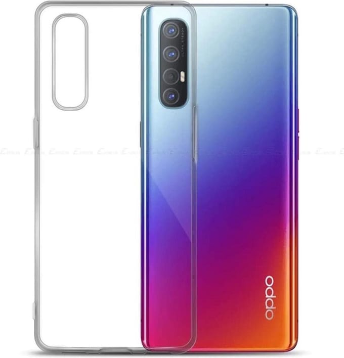 Silicone hoesje Geschikt voor: Oppo Find X2 Neo - (Transparant)
