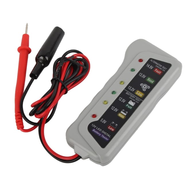 2‑14.8V Auto Bestelwagen Auto Batterij Tester Opslag Onderhoud Oplader Systeem Analyzer Controle Tool gray