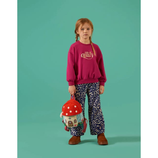Oilily Mushroom Rugzak- maatOne size Fiery Rood