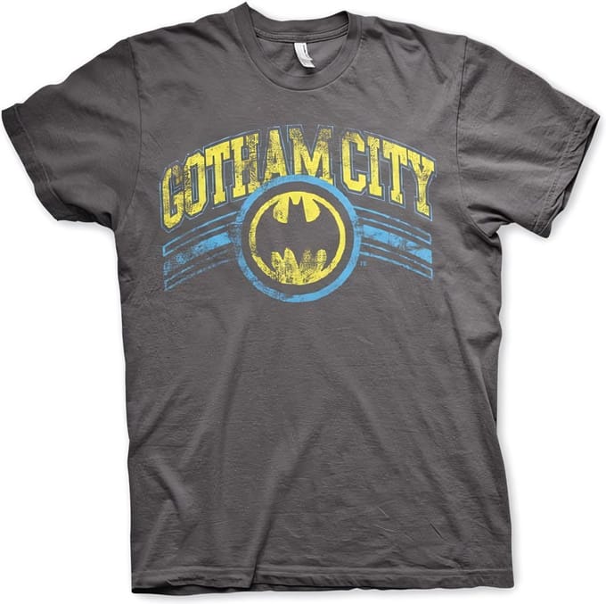 DC Comics Batman Heren Tshirt -L- Gotham City Grijs