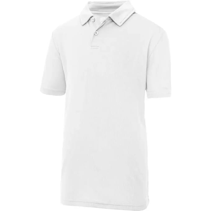 Just Cool - Cool Kinder Polo - Arctic White maat 12/13 (XL)