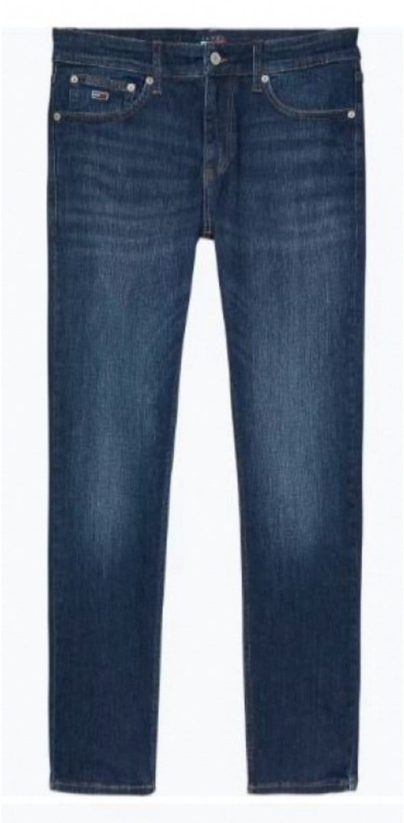 Slim fit jeans met labelstitching