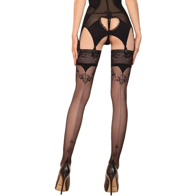 Ballerina - Fantasy Hold Ups - Kousen (20 denier) - Zwart