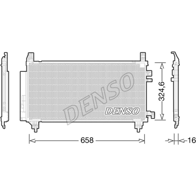 Condensator, airconditioning DENSO DCN50046