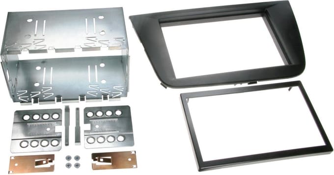 2-DIN Paneel geschikt voor Seat Leon (1P/1PN) 2005-2009 Klant: Zwart