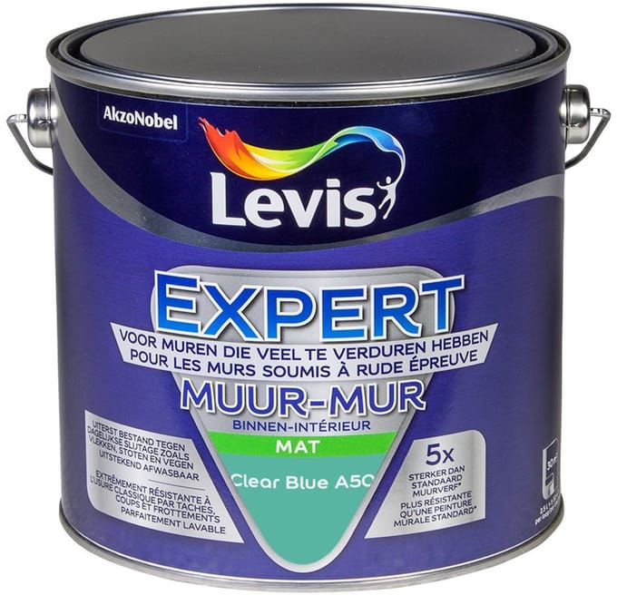 Levis - Expert Muur Binnen Mix - Clear Blue A50 - Mengverf - 2,5 L