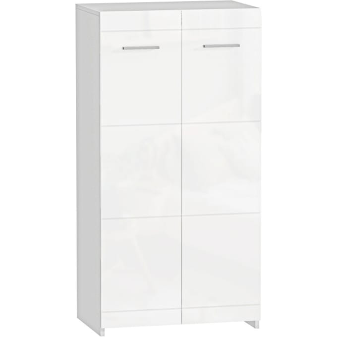 4goodz Schoenenkast met verstelbare planken - 10 paar - Wit Hoogglans