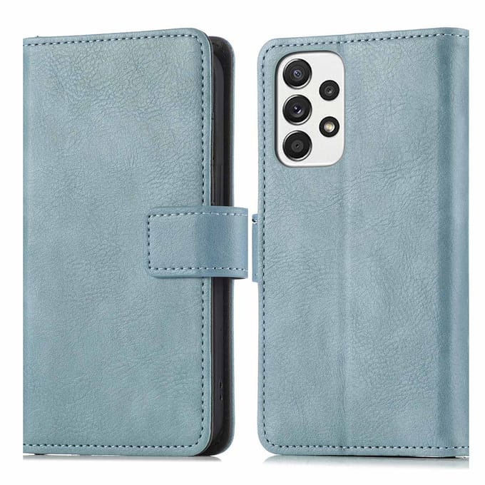 imoshion Hoesje - Geschikt voor Samsung Galaxy A53 - Luxe Bookcase - Lichtblauw
