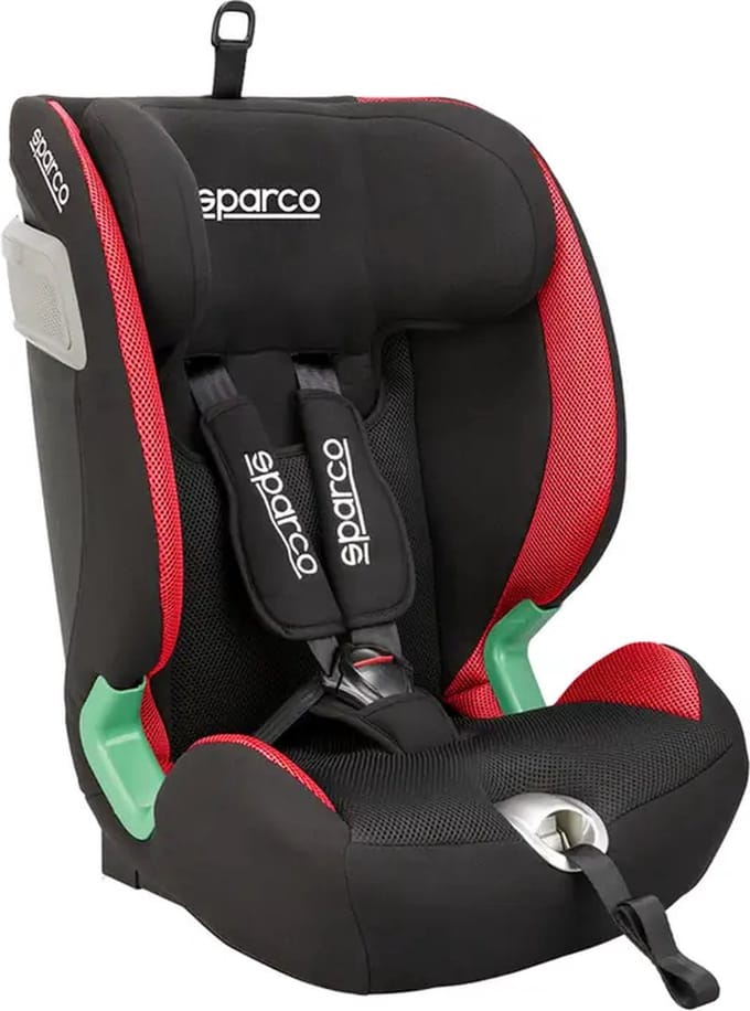 Sparco F2000K i-Size Autokinderzitje - Rood — Maat Onesize