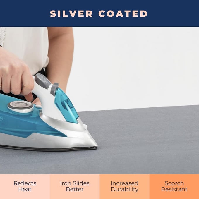 Strijkplankhoes met Pad - Extra Dikke, Hittebestendige en Antislip Bekleding