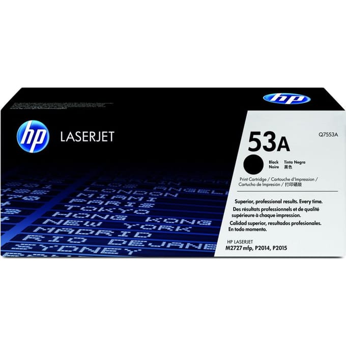 Tonercartridge hp q7553a 53a zwart