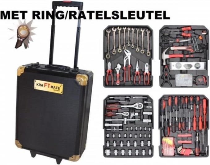 Gereedschap trolley 226-delig