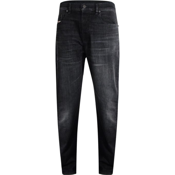 Diesel 1979 Sleeker Zwarte Vervaagde Denim Broek