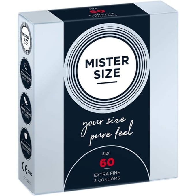 MISTER SIZE 60 Ultra Dunne XL condooms (3 pack)