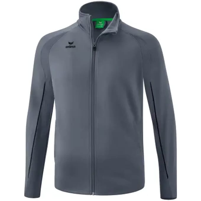 Erima Liga Star Polyesterjack Kinderen - Zwart / Slate Grey | Maat: 152