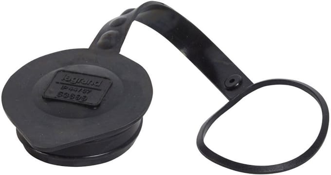 Gekantelde Stekkerdoppen Afsluitstop voor 16A 2P+T Stopcontacten - IP44 Rubber