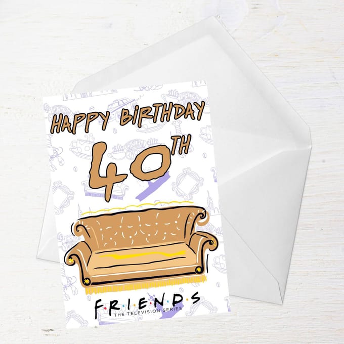 Friends Birthday 40th Greetings Card - Standard Card