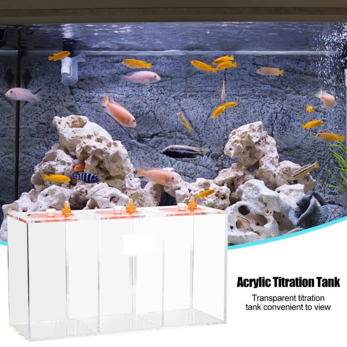 Transparante Acryl Doseringpomp Opslag Reservoir Vat Titratievat Aquarium 4,5L white