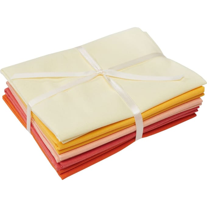 Stofpakket Patchy Uni "Geel-Oranje"