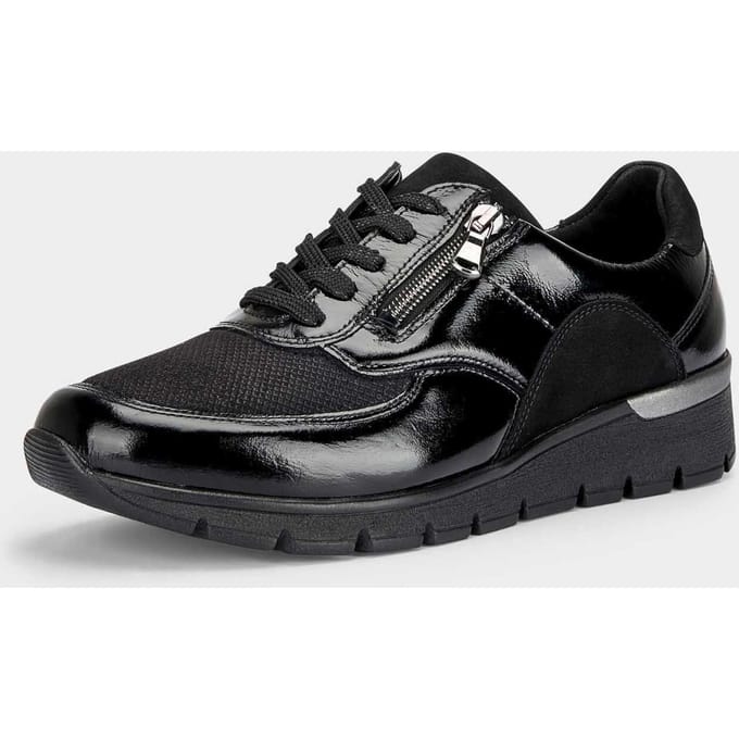 Sneakers met loopzool met luchtkussentjes - zwart - Gr. 41 van Goldner Fashion