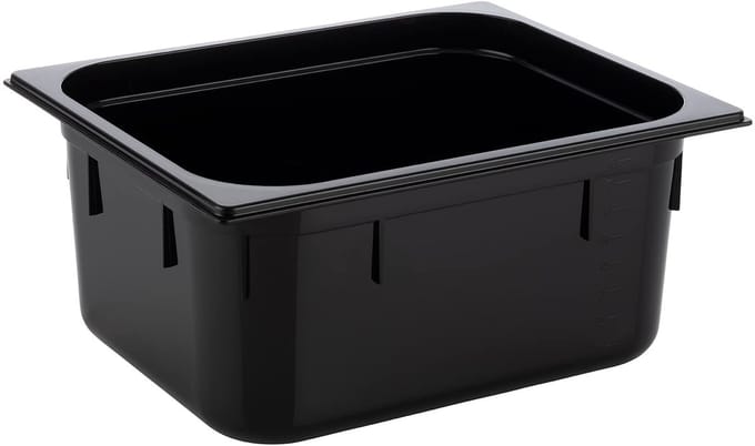 APS Gastronormbak - GN Bak - Polycarbonaat - Zwart - 8,9 Liter - Vaatwasserbestendig