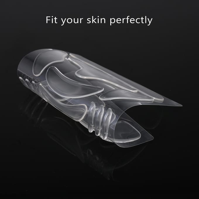 Herbruikbare siliconen anti-aging padset Rimpelpleisters voor het voorkomen van rimpels without package transparant