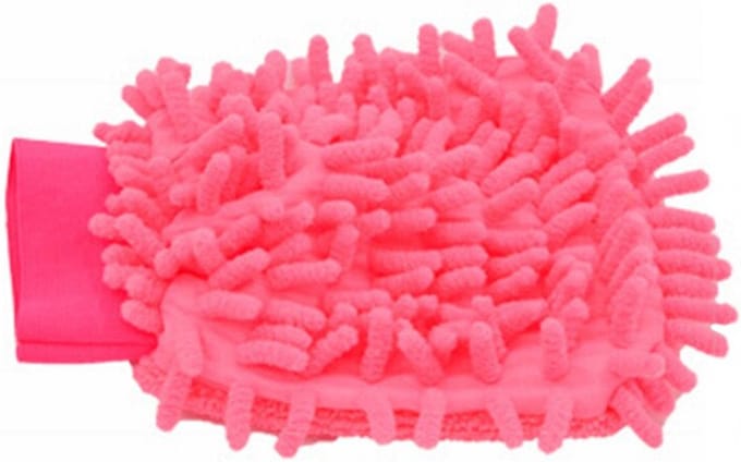 Washandschoen - Microvezel washand - Autowashandschoen - Roze - Microfiber - Microfiber glove