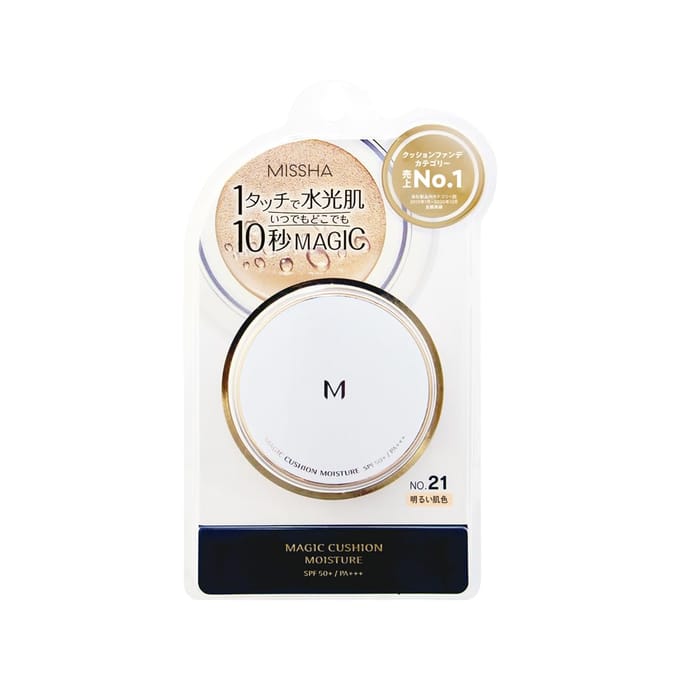 MISSHA M Kussen Foundation (Vocht) Nr. 21 Lichtbeige 15g - Hydraterende Make-up white