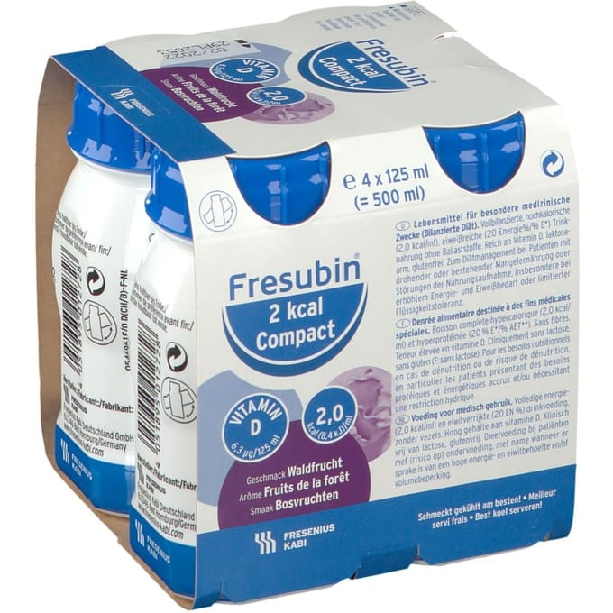 Fresubin 2 Kcal Compact Drink Bosvruchten 4x125 Vloeistof