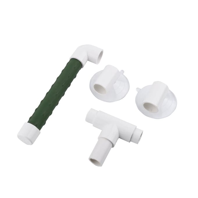 Perchoirs pour Oiseaux Perroquet Perruche Pliable Ventouse Fenêtre Douche Bain Mur Griffoir Jouet white