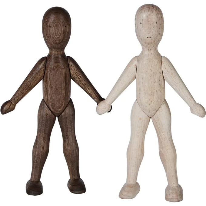 Figurine met poppenbroek Wooden Story LaLa