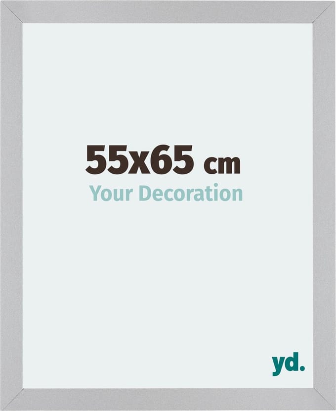 Your Decoration - Fotolijst 55x65 cm - MDF - Zilver Mat - Mura