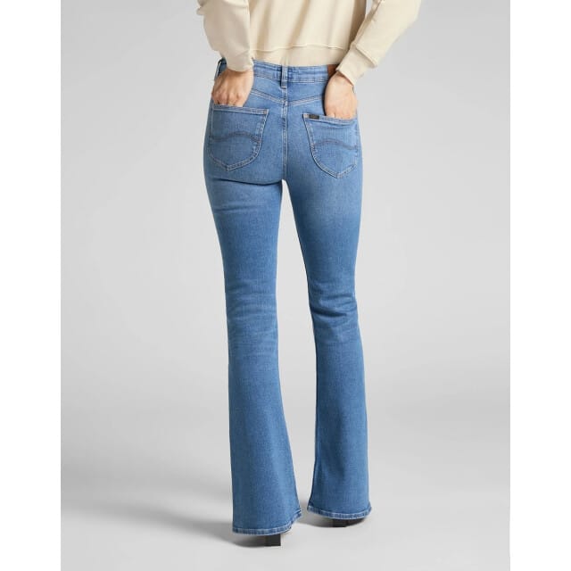 LEE Breese Jaded Dames  Flared Jeans - Maat 32_33