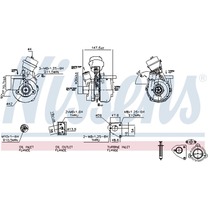 Supercharger, drukvulling NISSENS 93226