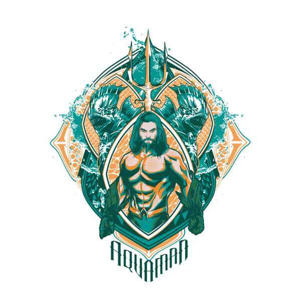 Aquaman Seven Kingdoms trui - Wit - M