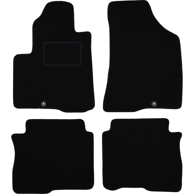 Zwarte veloursmatten voor: Hyundai SantaFe II SUV (2006-2012)